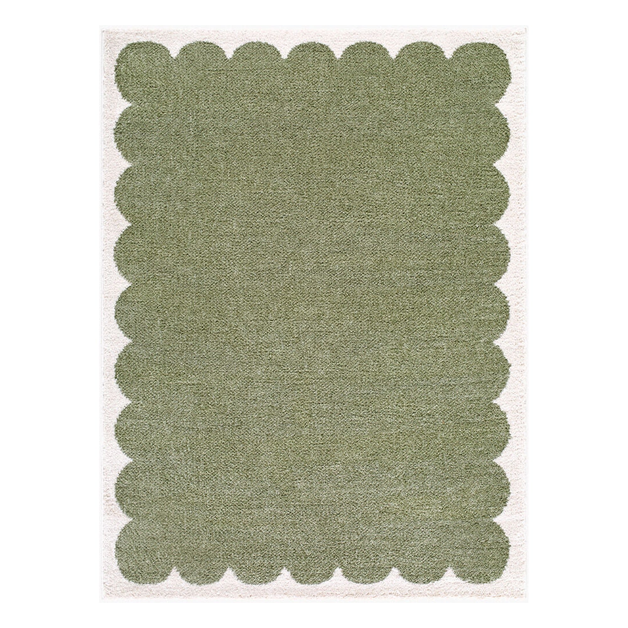 Rivoli Cream/Olive Machine Woven Rug EDRV-2303 - 2' x 2'11"