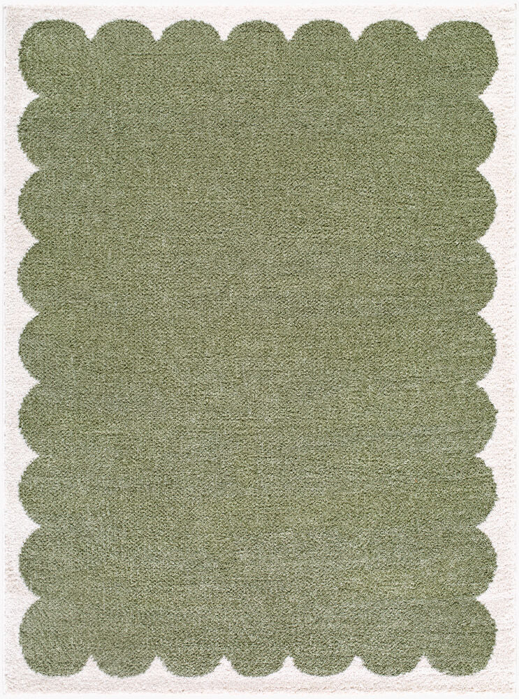 Rivoli Cream/Olive Machine Woven Rug EDRV-2303 - 2' x 2'11"