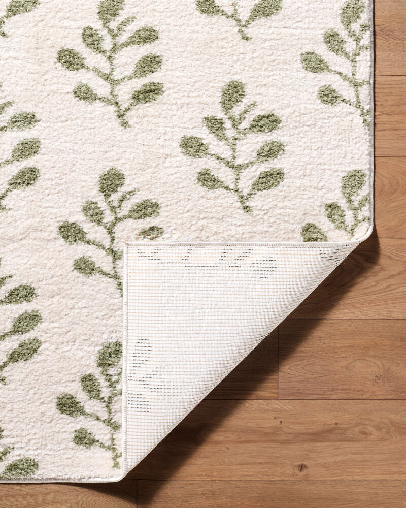 Rivoli Cream/Olive Machine Woven Rug EDRV-2304 - fold