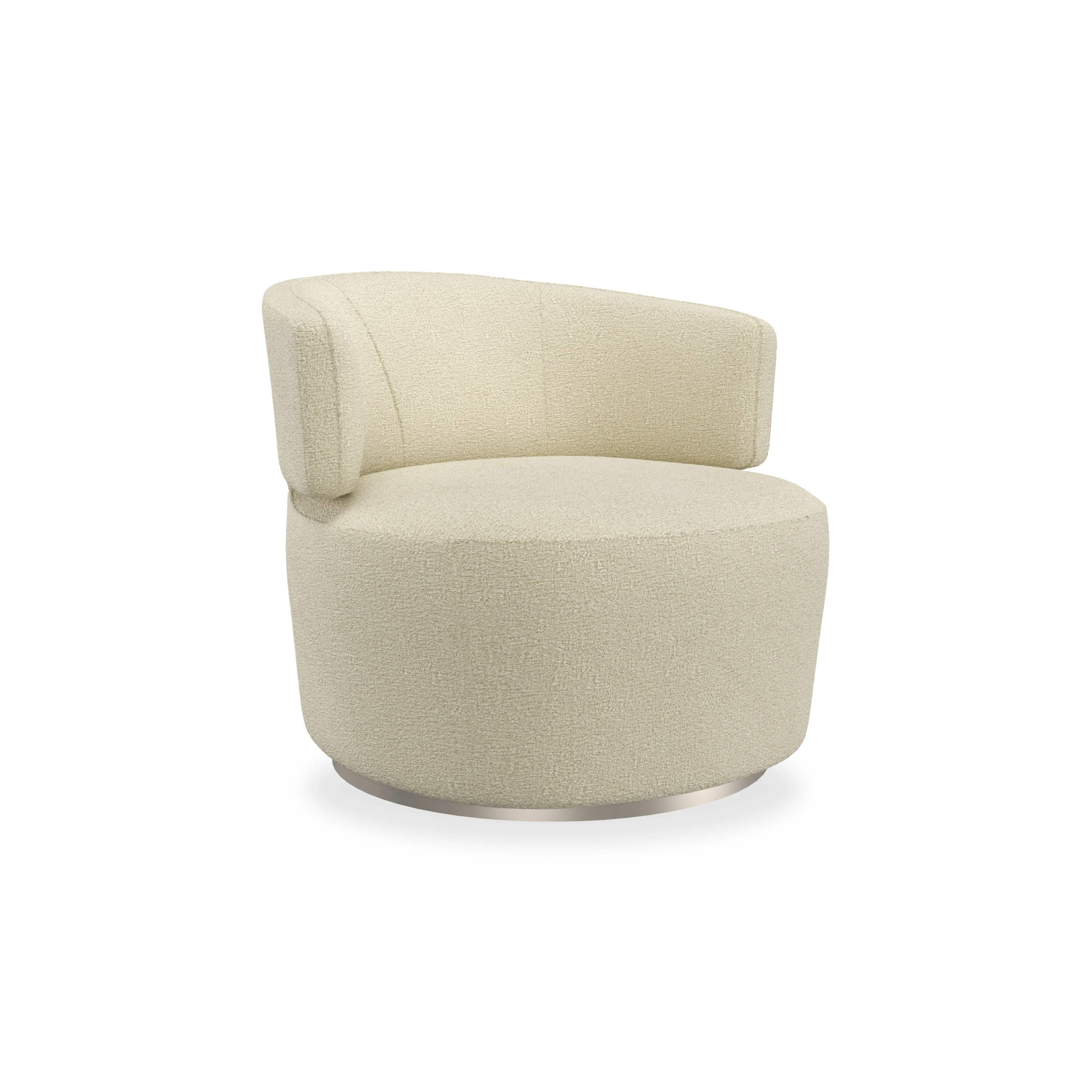 Olympia Chair-Oatmeal Sparkling Argent 34" by Caracole - view 2