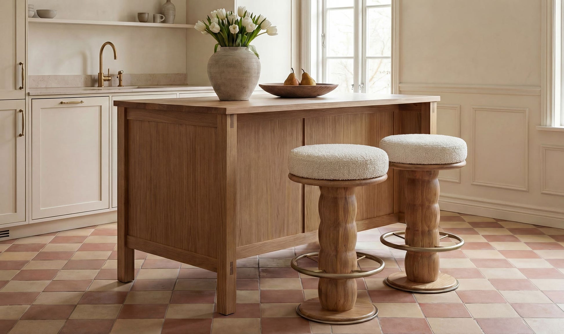 Nio Swivel Counter Stool White Mist by Moe's Home Collection - view 5