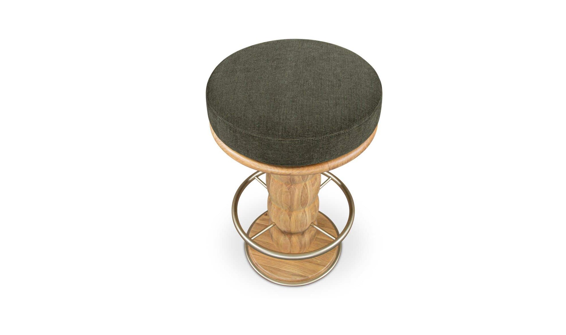 Nio Swivel Counter Stool  Dark Green by Moe's Home Collection - view 6