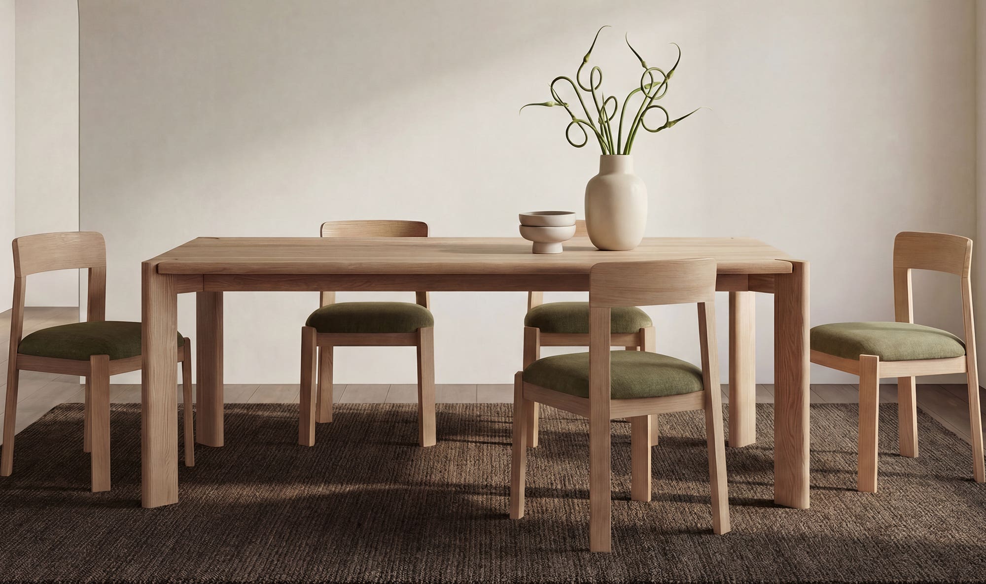 Oli Dining Chair Dark Green-Set of Two by Moe's Home Collection - view 5