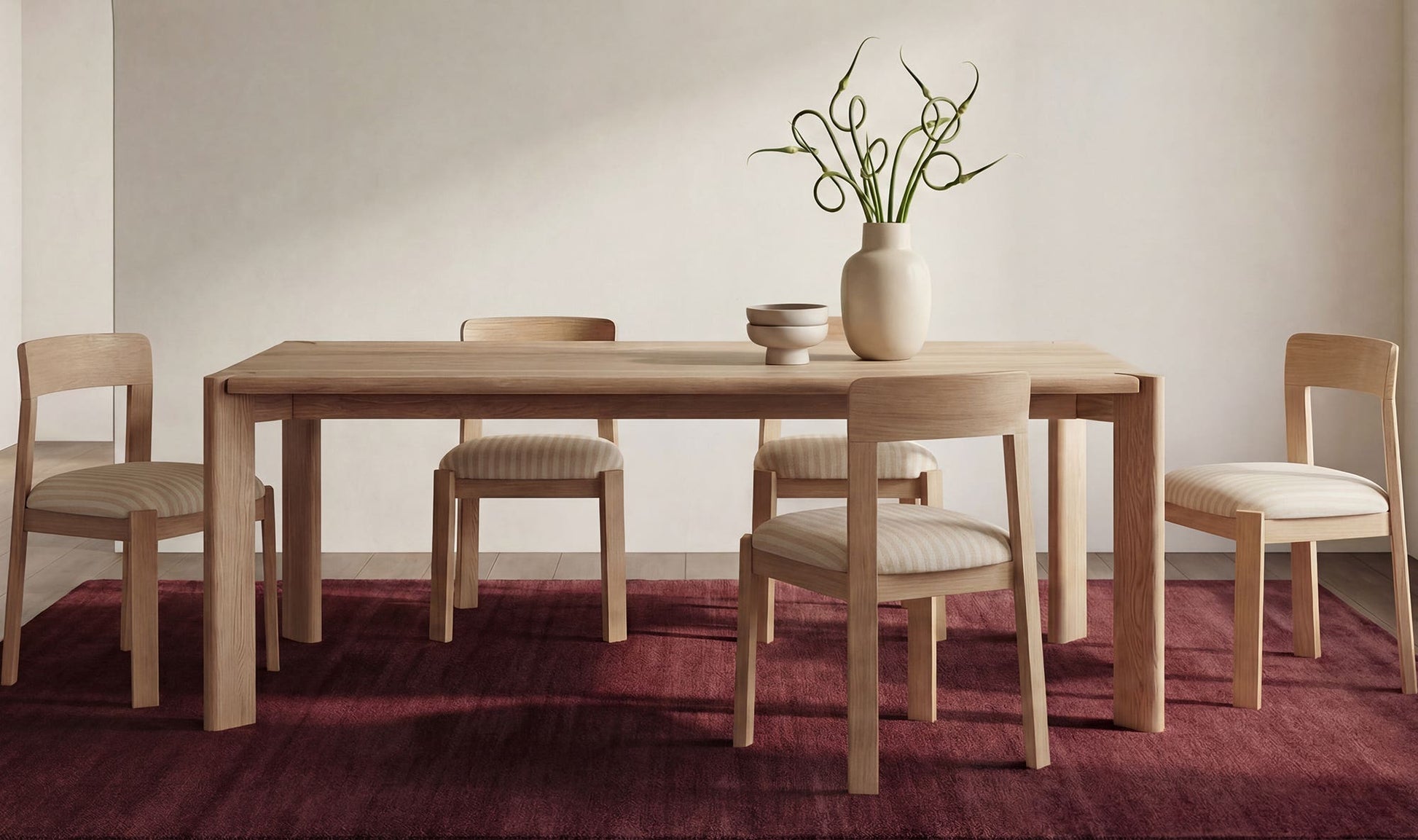 Oli Dining Chair Stripe-Set of Two by Moe's Home Collection - view 5
