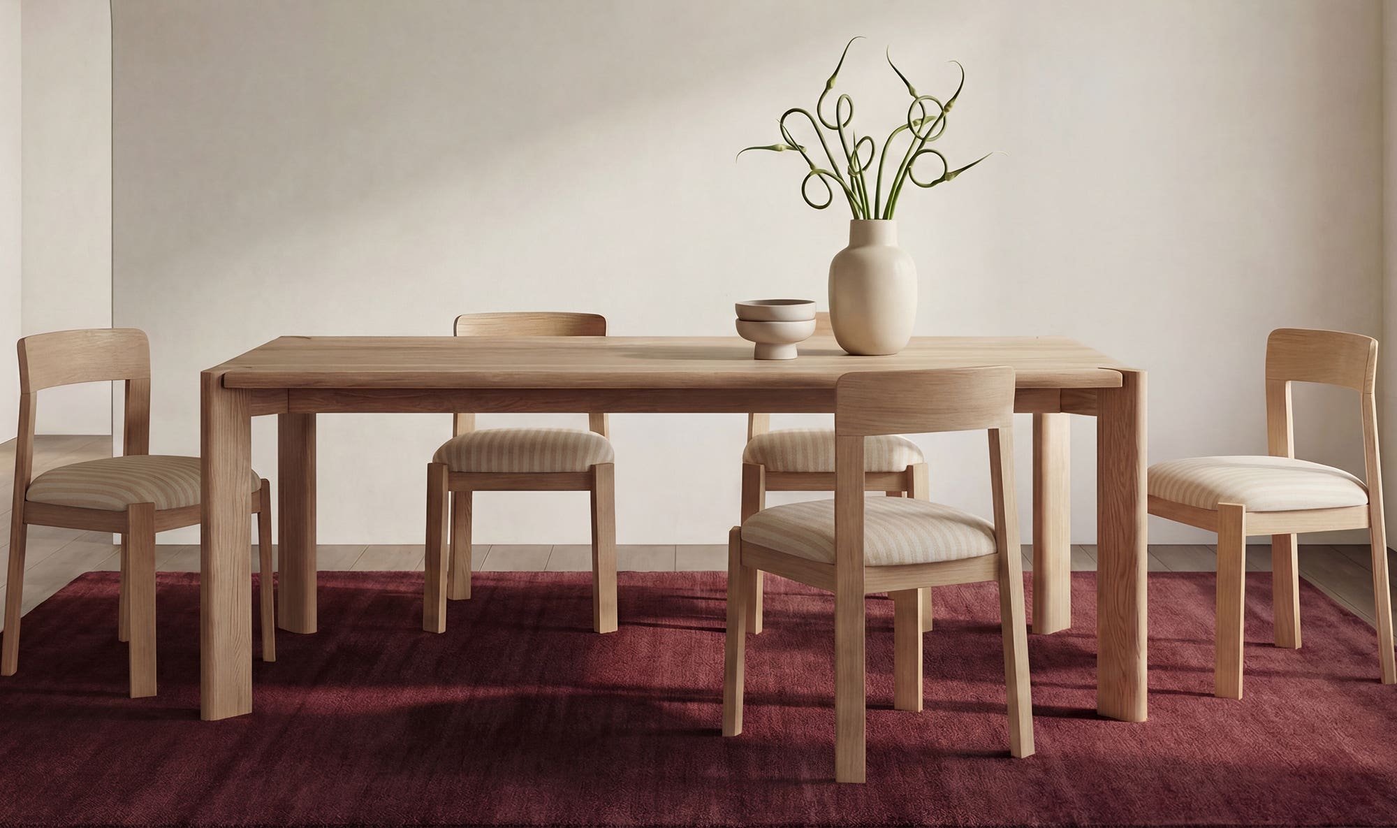 Oli Dining Chair Stripe-Set of Two by Moe's Home Collection - view 5