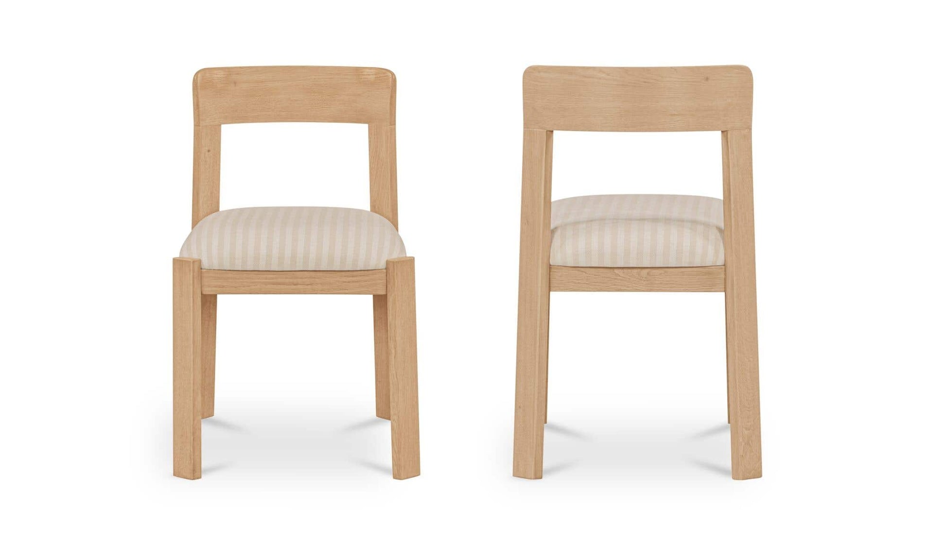 Oli Dining Chair Stripe-Set of Two by Moe's Home Collection - view 7