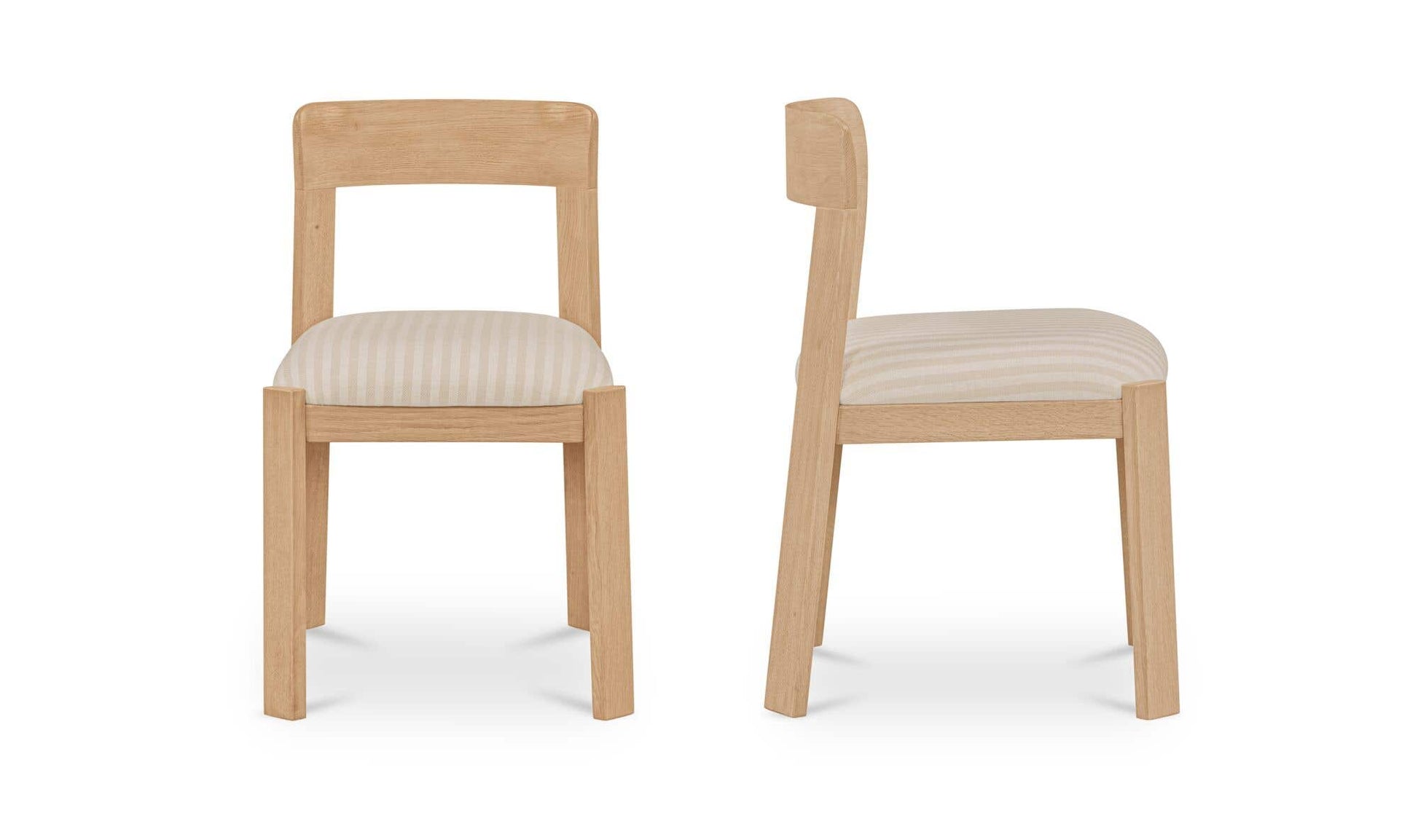 Oli Dining Chair Stripe-Set of Two by Moe's Home Collection - view 6