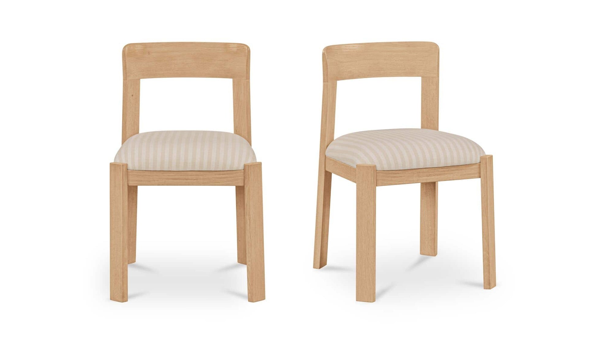 Oli Dining Chair Stripe-Set of Two by Moe's Home Collection - view 4