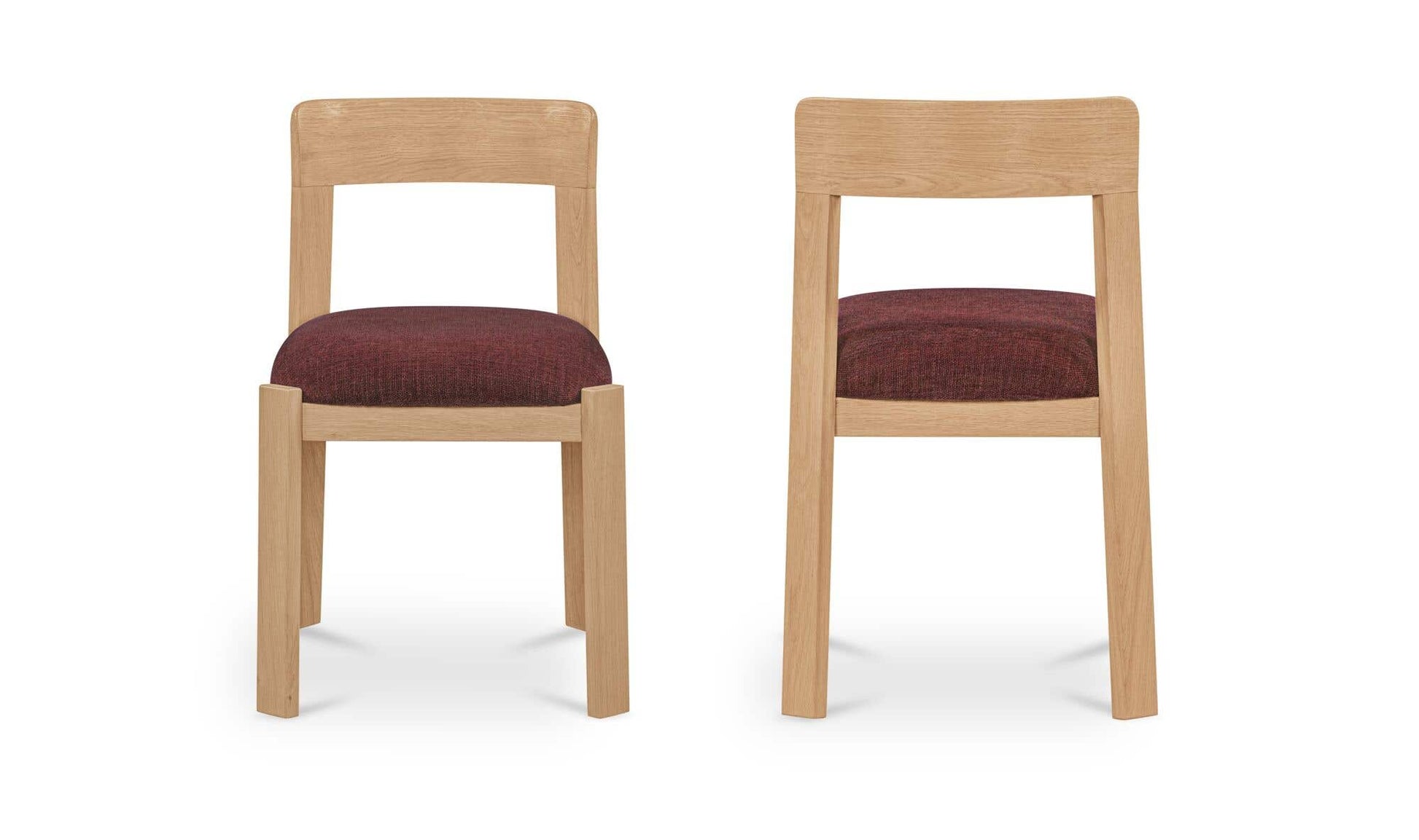 Oli Dining Chair Berry-Set of Two by Moe's Home Collection - view 7