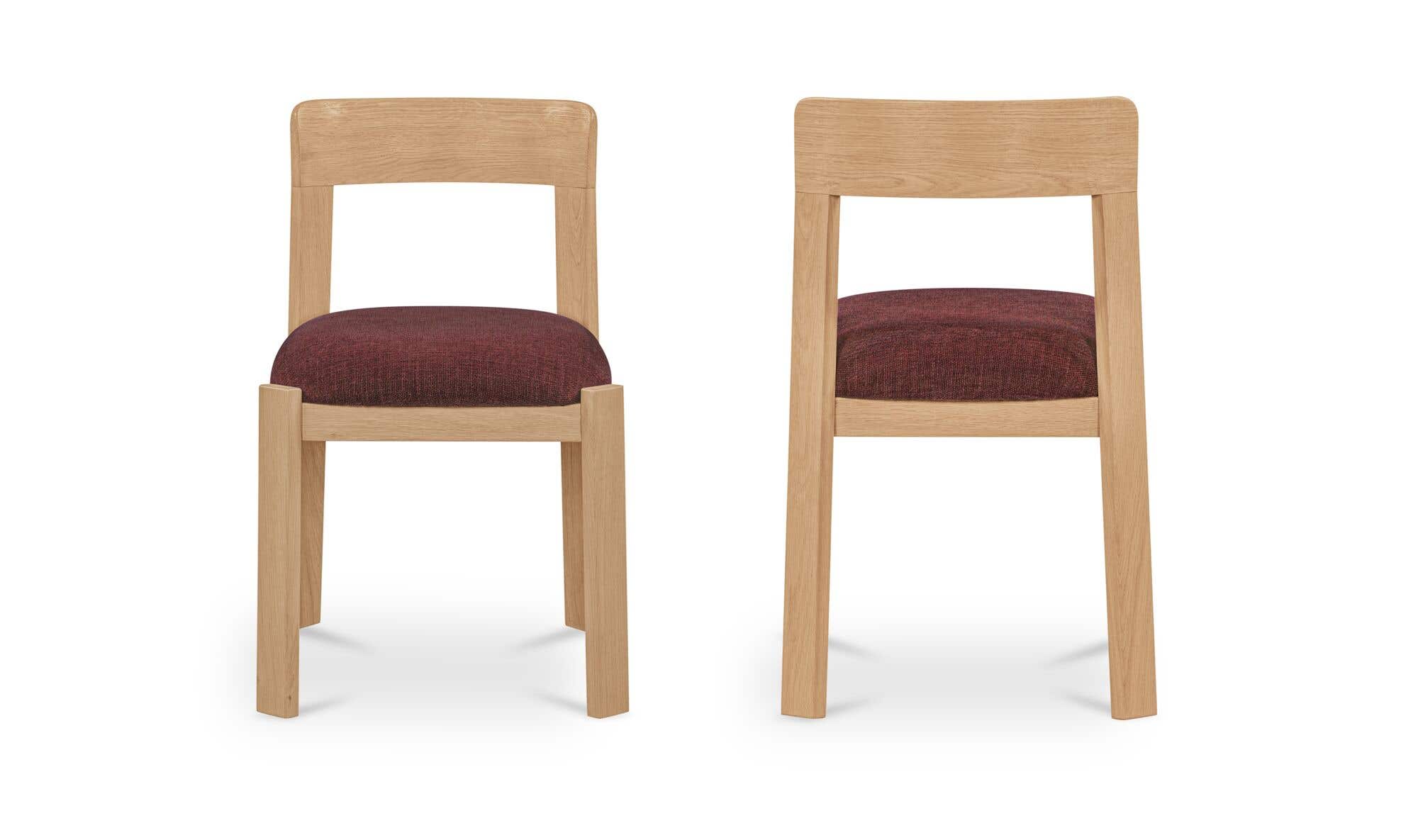 Oli Dining Chair Berry-Set of Two by Moe's Home Collection - view 7