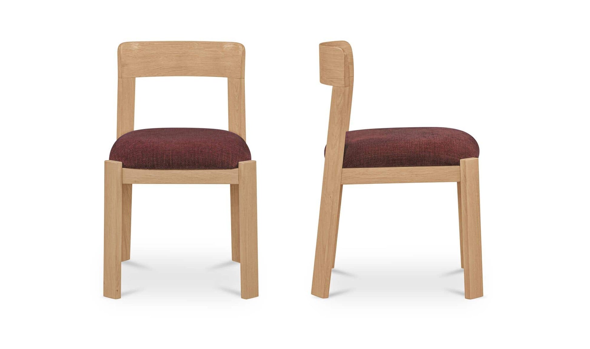Oli Dining Chair Berry-Set of Two by Moe's Home Collection - view 6