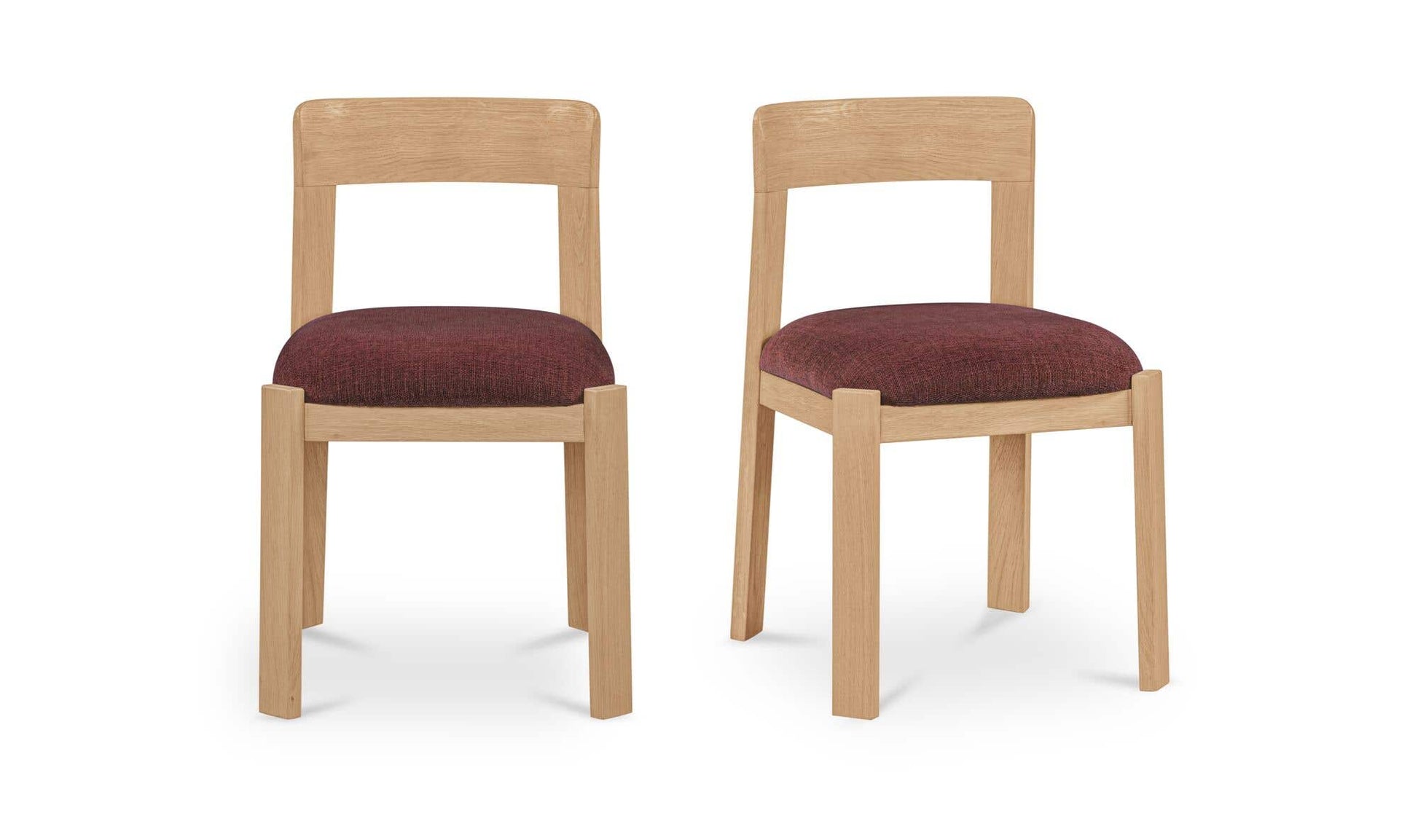 Oli Dining Chair Berry-Set of Two by Moe's Home Collection - view 4