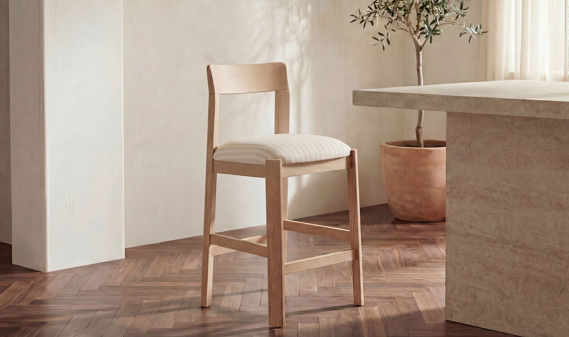 Oli Counter Stool Stripe by Moe's Home Collection - view 5