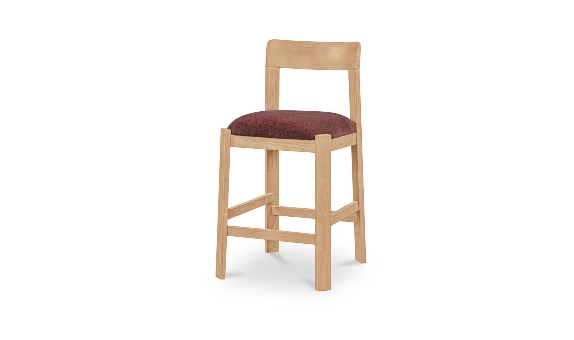 Oli Counter Stool Berry by Moe's Home Collection - view 6