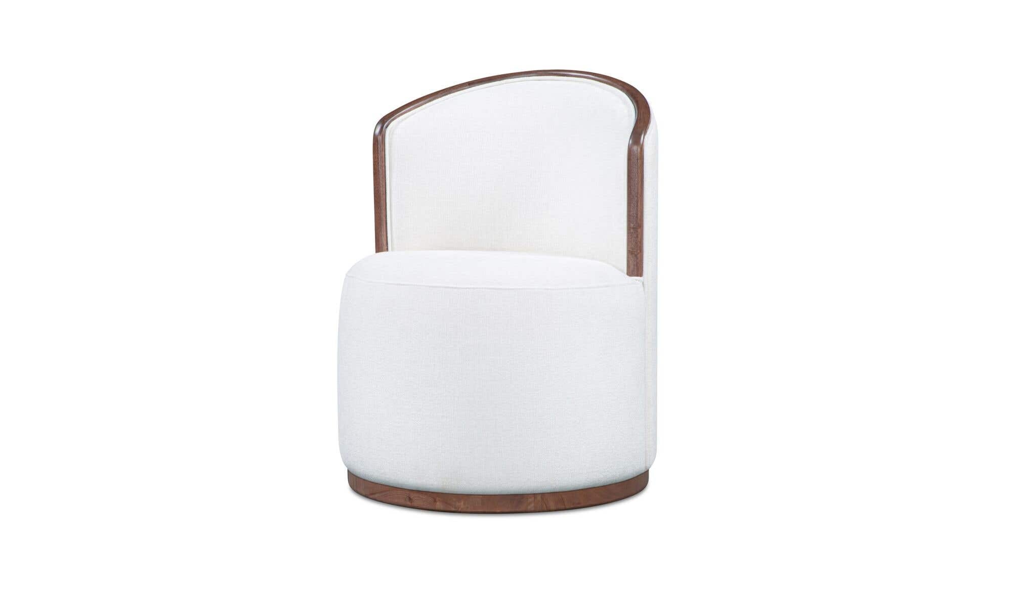 Rossi Swivel Dining Chair Cream by Moe's Home Collection - view 6
