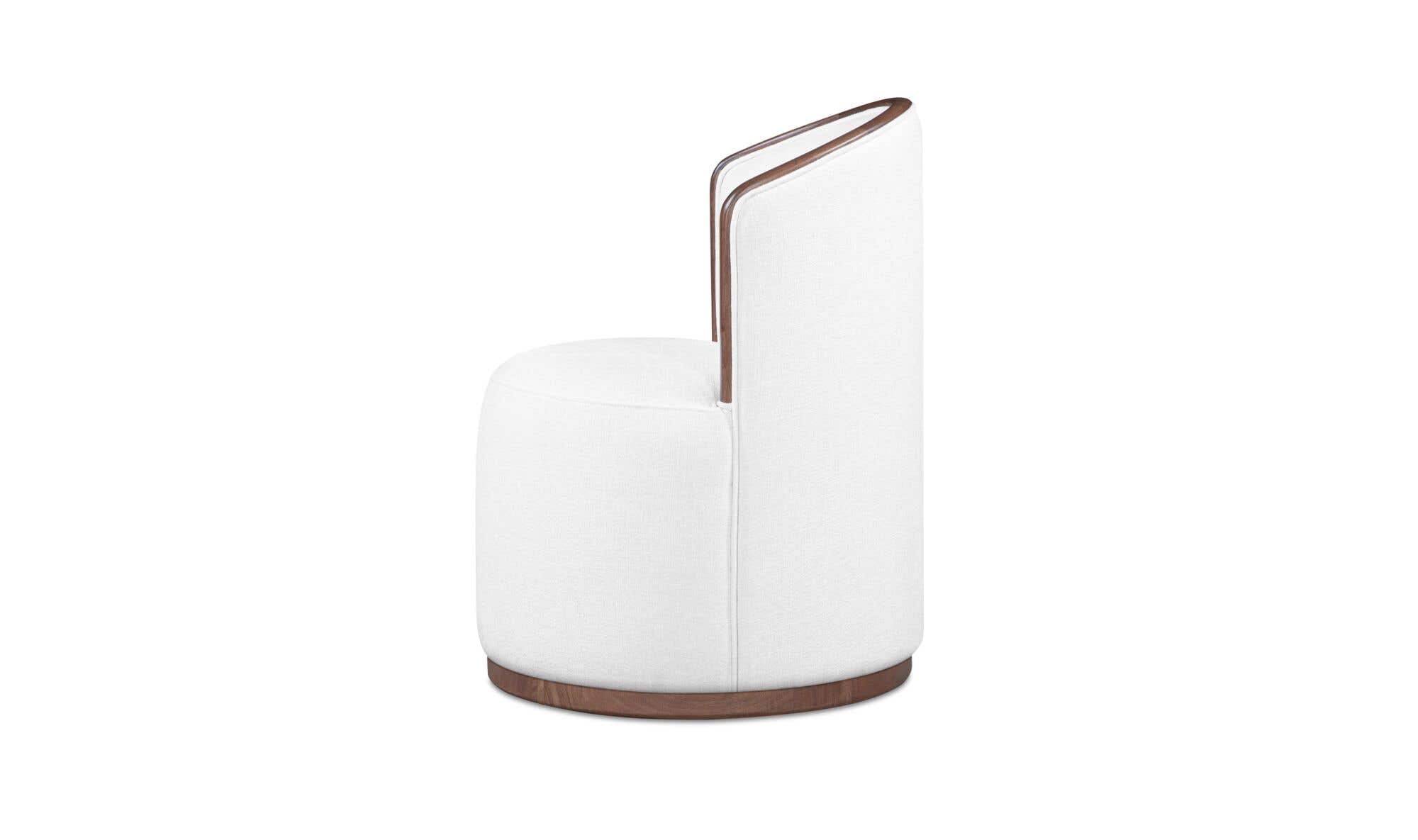 Rossi Swivel Dining Chair Cream by Moe's Home Collection - view 7