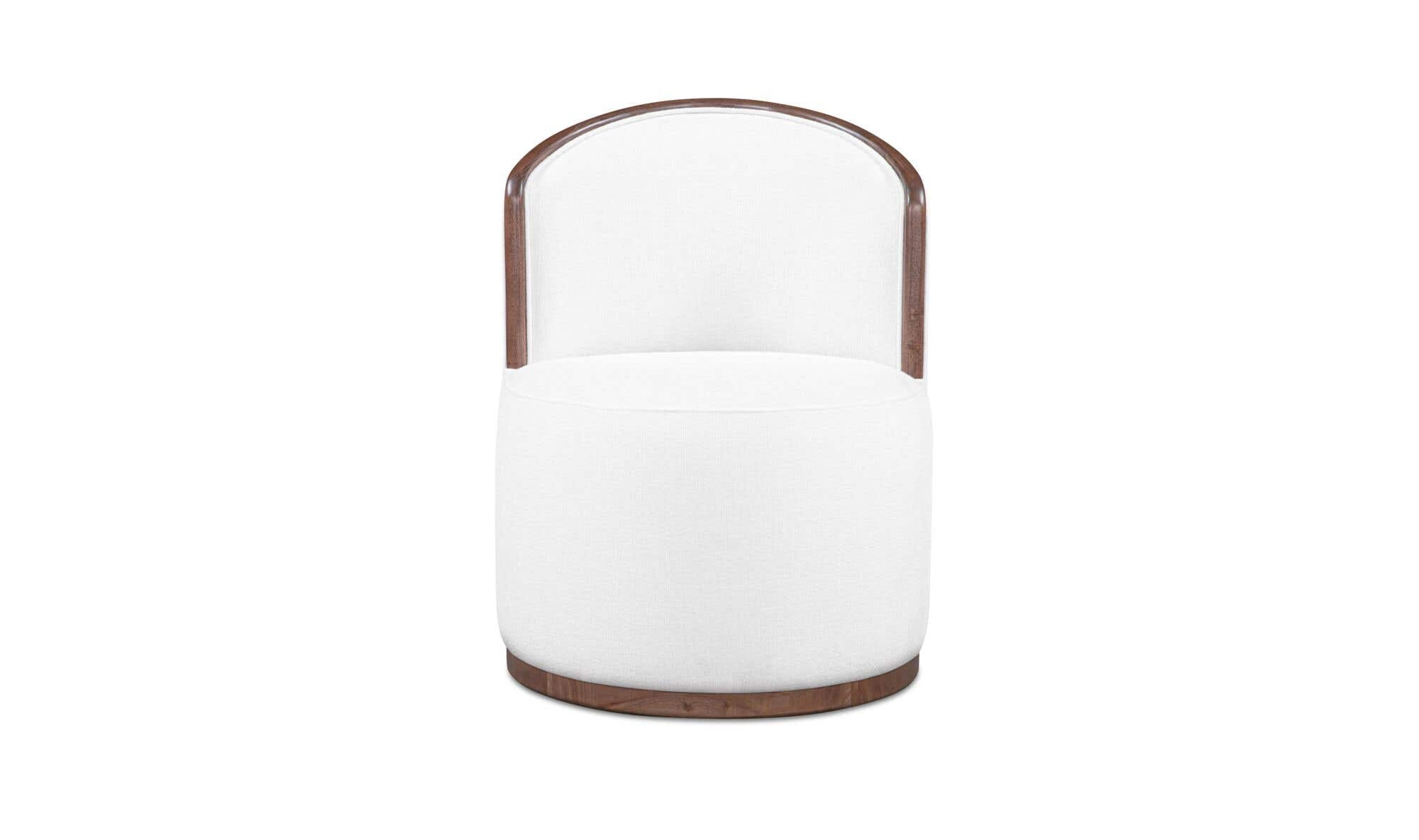 Rossi Swivel Dining Chair Cream by Moe's Home Collection - view 4