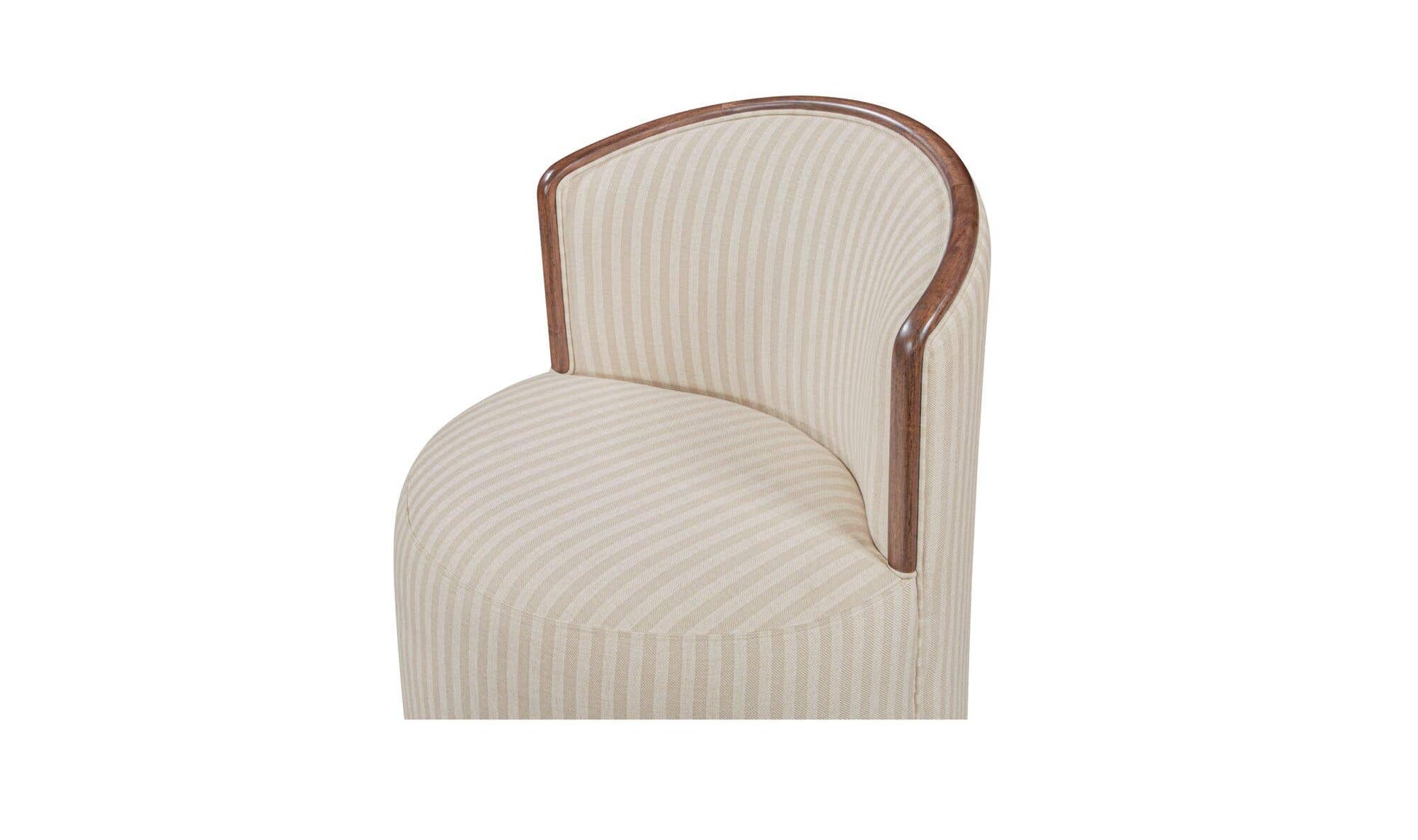 Rossi Swivel Dining Chair Stripe by Moe's Home Collection - view 8