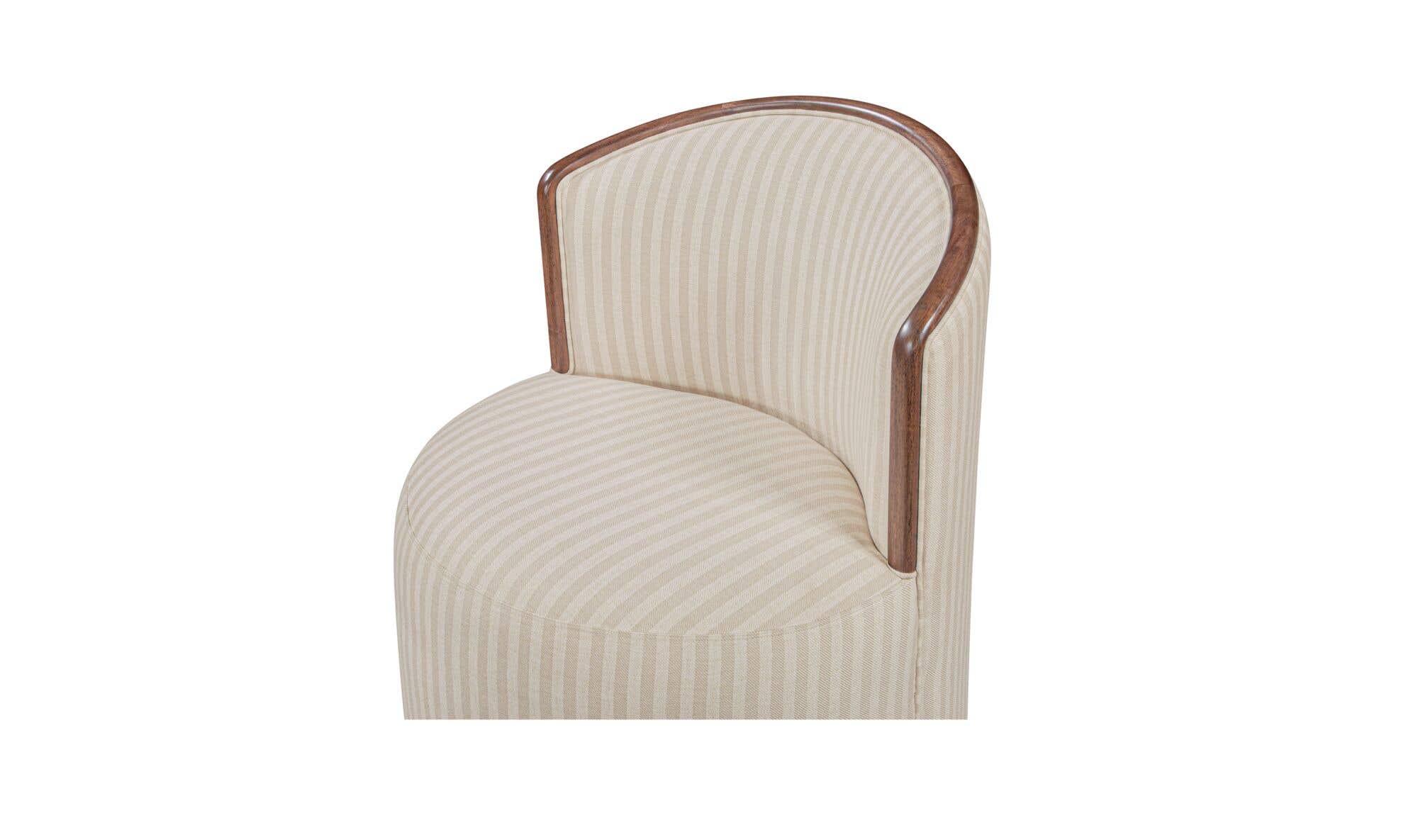 Rossi Swivel Dining Chair Stripe by Moe's Home Collection - view 8