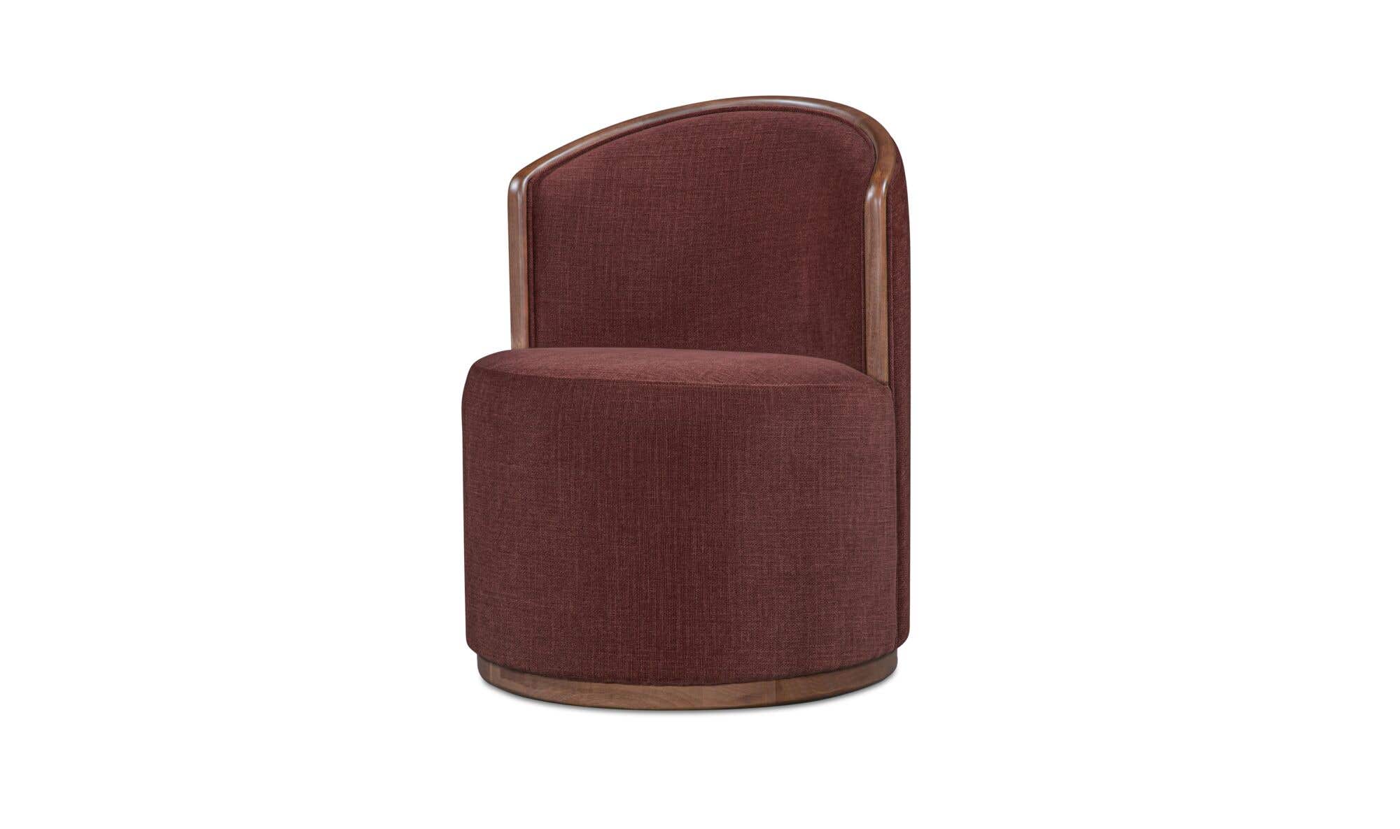Rossi Swivel Dining Chair Berry by Moe's Home Collection - view 9
