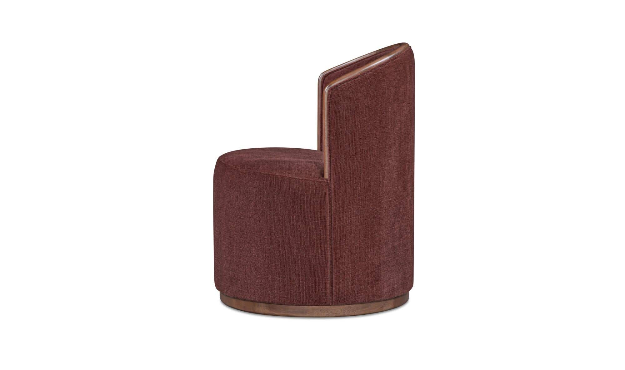 Rossi Swivel Dining Chair Berry by Moe's Home Collection - view 10
