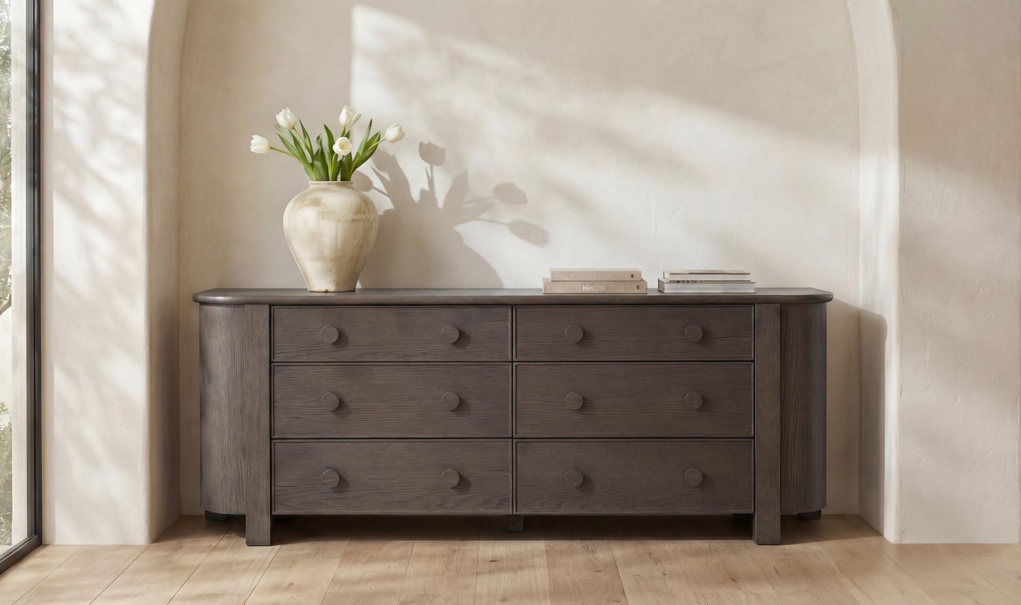 Loren 6 Drawer Dresser Dark Brown by Moe's Home Collection - view 10