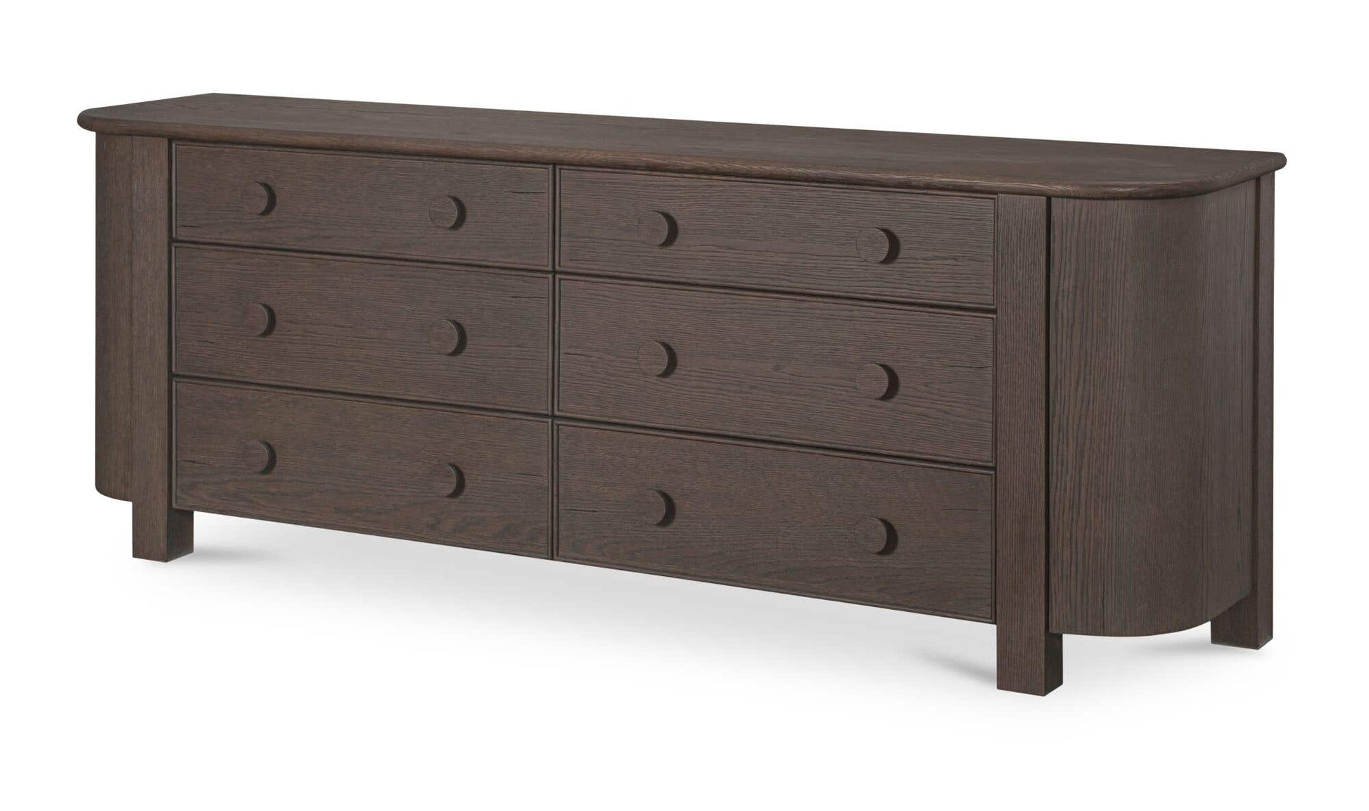 Loren 6 Drawer Dresser Dark Brown by Moe's Home Collection - view 12