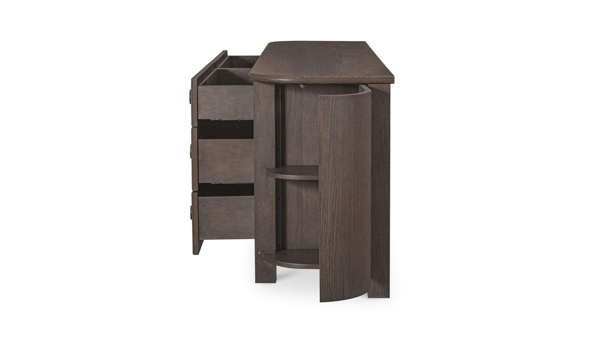 Loren 6 Drawer Dresser Dark Brown by Moe's Home Collection - view 15