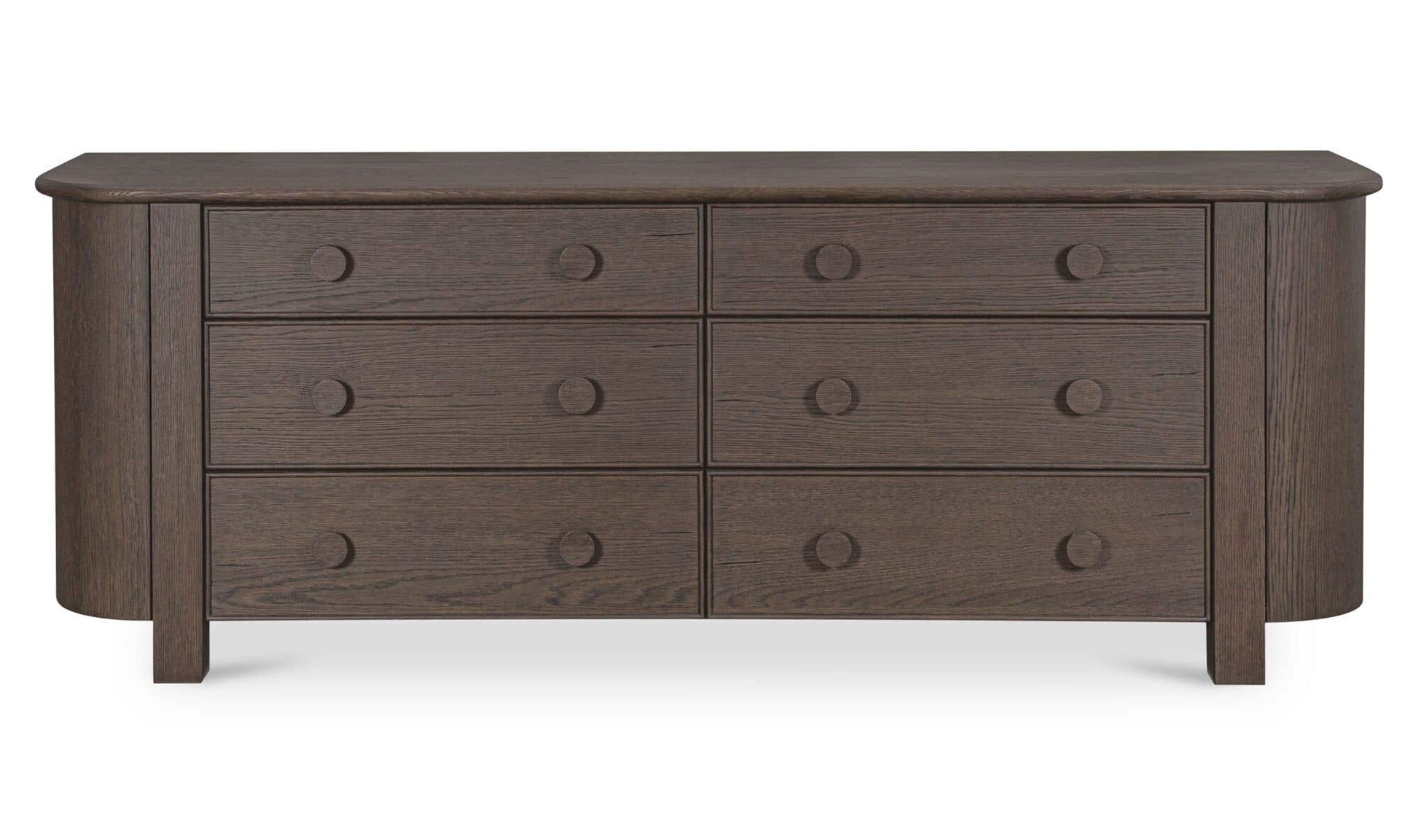 Loren 6 Drawer Dresser Dark Brown by Moe's Home Collection - view 9