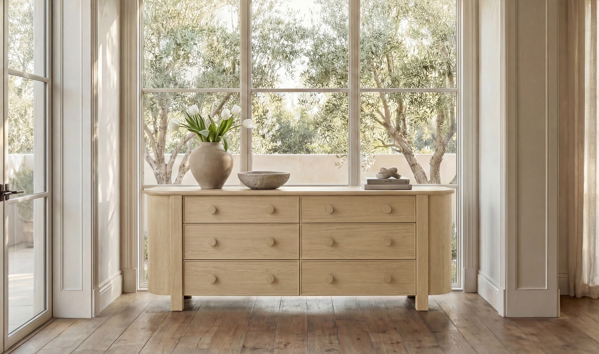 Loren 6 Drawer Dresser Natural by Moe's Home Collection - view 6