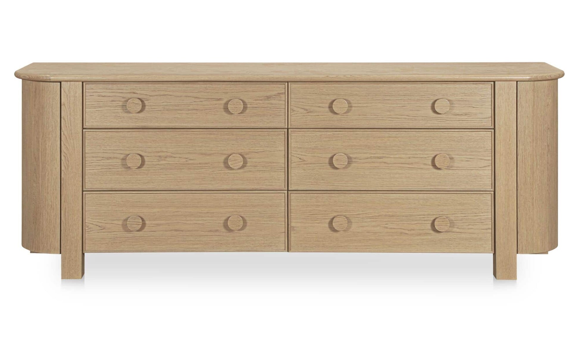 Loren 6 Drawer Dresser Natural by Moe's Home Collection - view 4