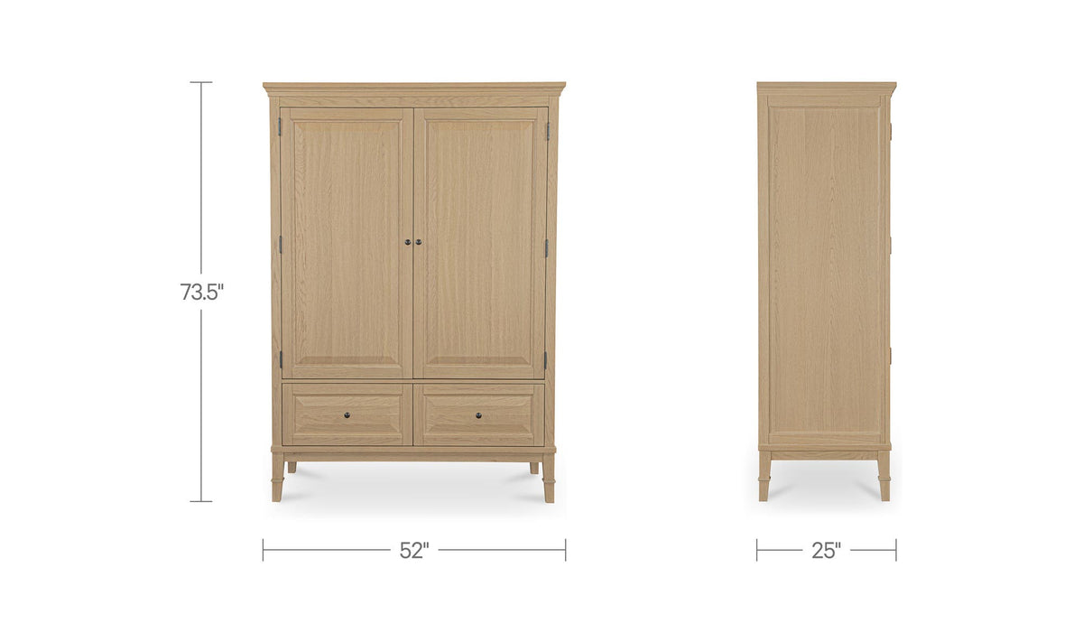 Shelley Tall Cabinet Natural by Moe's Home Collection - view 17