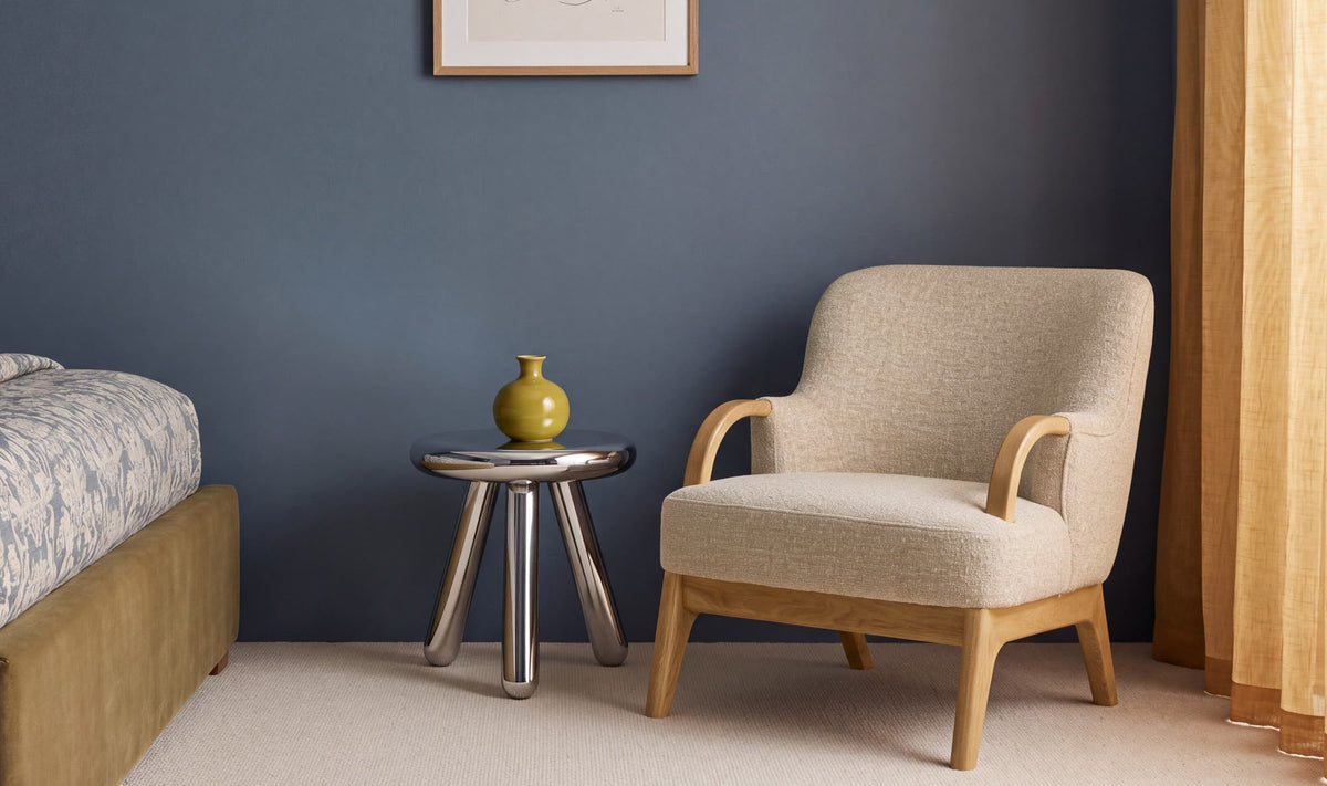 Haynes Accent Chair Textured Oat by Moe's Home Collection - view 3