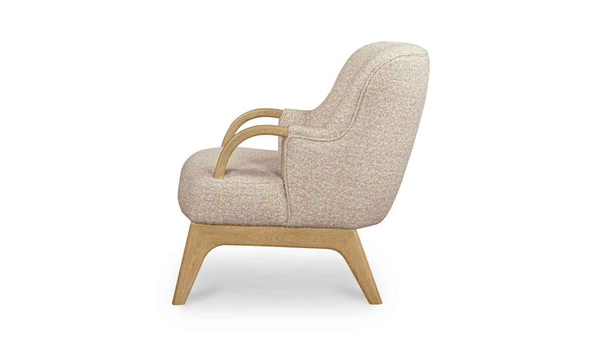Haynes Accent Chair Textured Oat by Moe's Home Collection - view 5