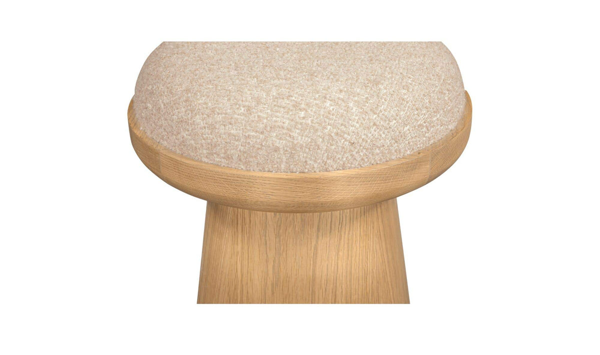 Nadia Swivel Accent Stool Textured Oat by Moe's Home Collection - view 6