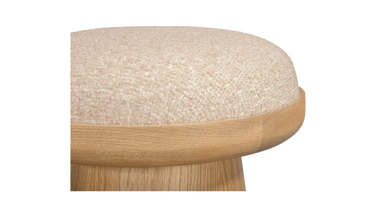 Nadia Swivel Accent Stool Textured Oat by Moe's Home Collection - view 7