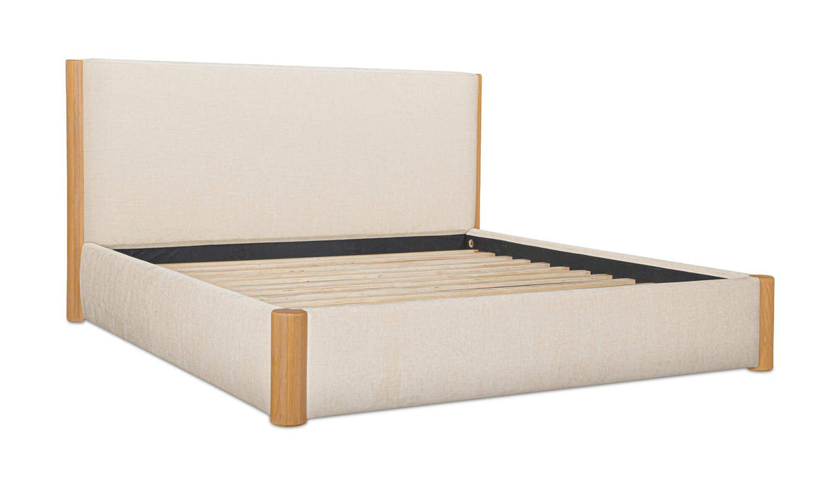 Post King Bed Natural Oak Oat by Moe's Home Collection - view 6