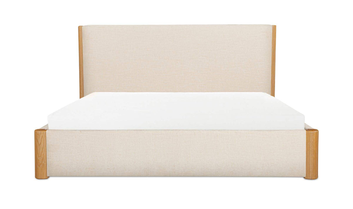 Post Queen Bed Natural Oak Oat by Moe's Home Collection - view 2
