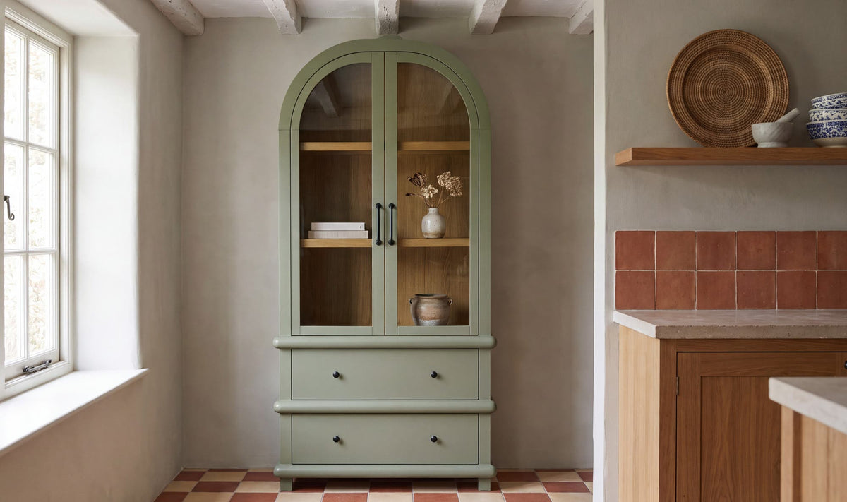 Enid Tall Cabinet Green by Moe's Home Collection - view 3
