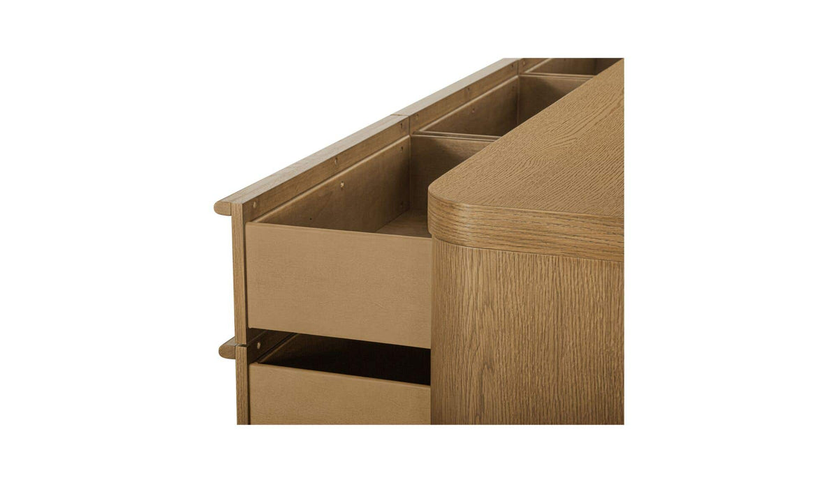 Segment 9 Drawer Dresser Heritage Brown by Moe's Home Collection - view 14