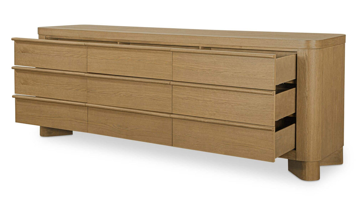 Segment 9 Drawer Dresser Heritage Brown by Moe's Home Collection - view 5
