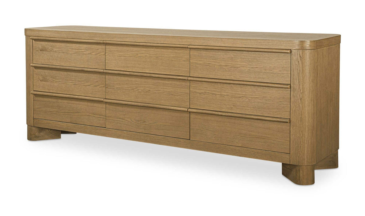 Segment 9 Drawer Dresser Heritage Brown by Moe's Home Collection - view 4