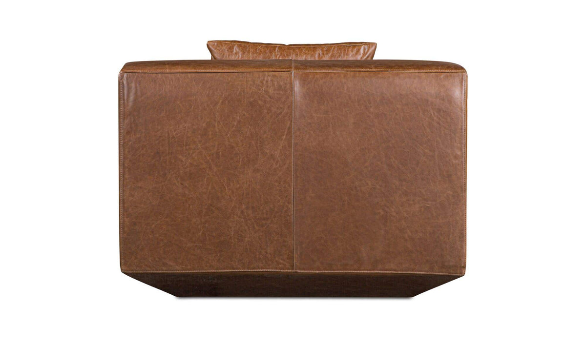 Goodwin Slipper Chair Dark Brown Leather by Moe's Home Collection - view 6