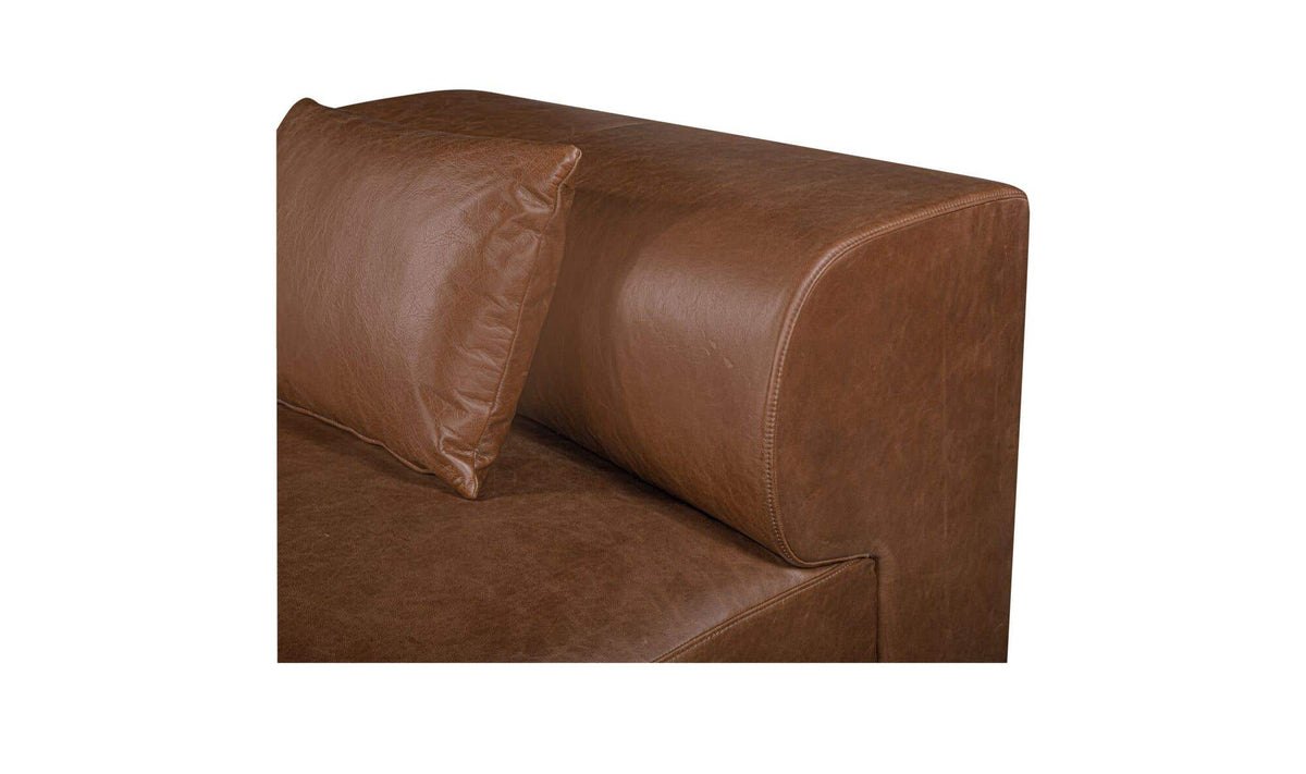 Goodwin Slipper Chair Dark Brown Leather by Moe's Home Collection - view 9