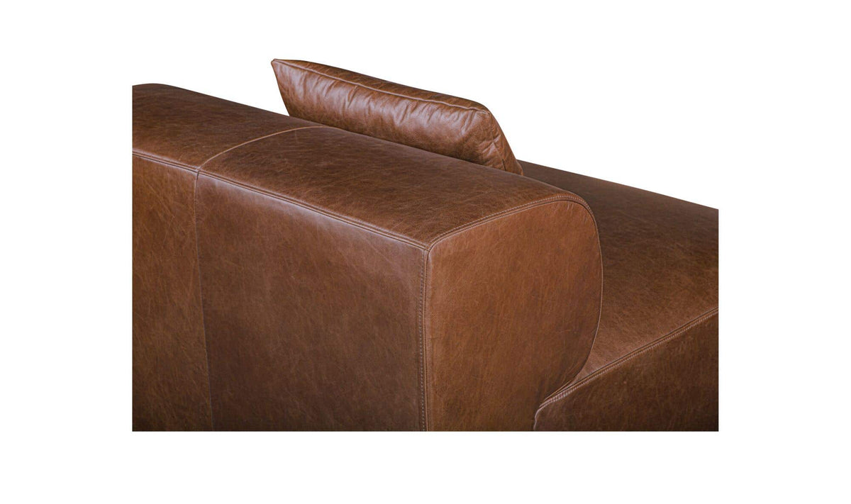 Goodwin Slipper Chair Dark Brown Leather by Moe's Home Collection - view 7