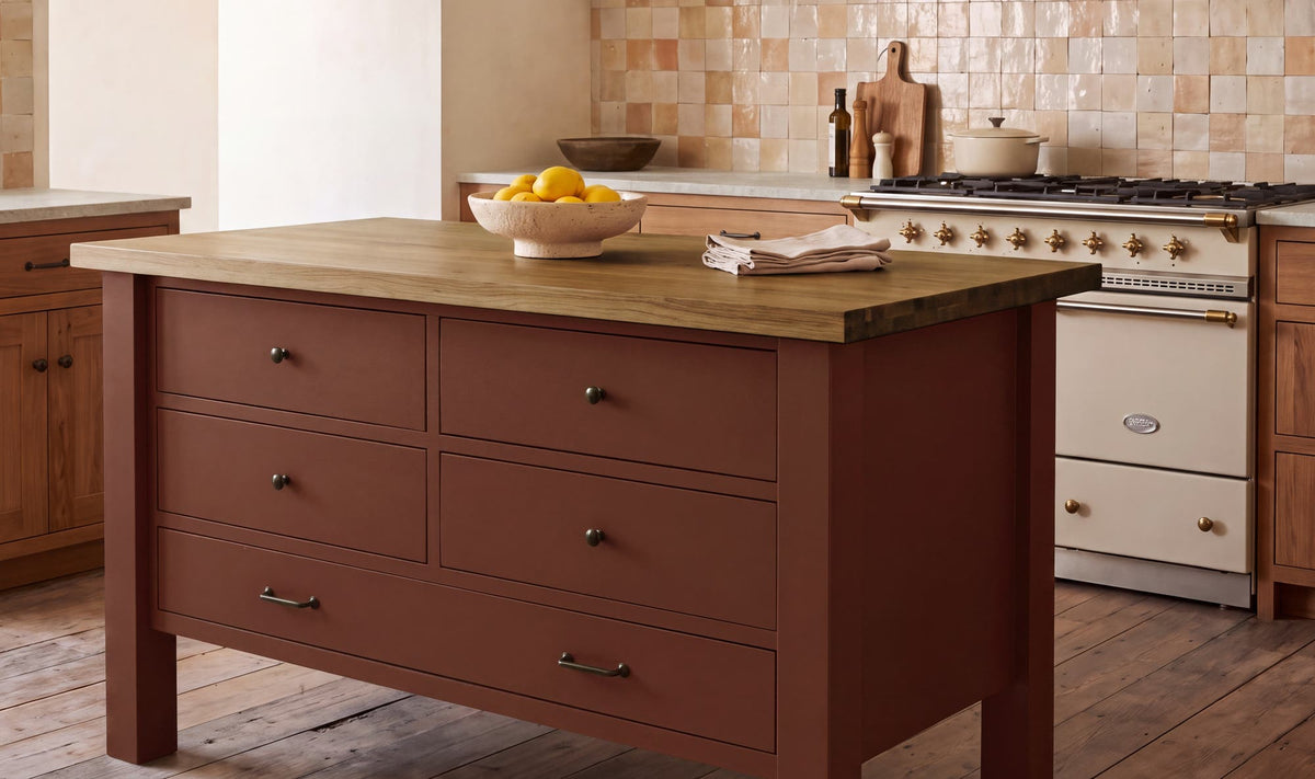 Rosemary Kitchen Island Red by Moe's Home Collection - view 3