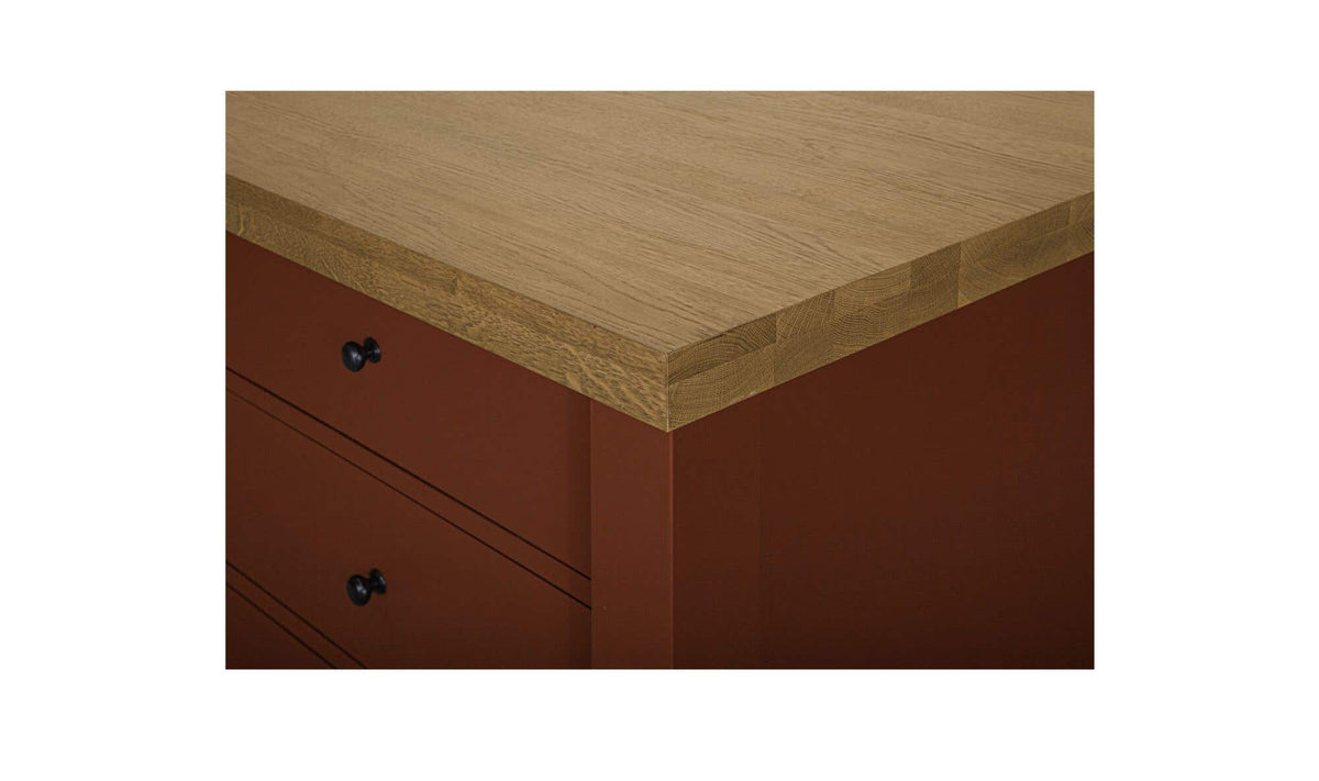 Rosemary Kitchen Island Red by Moe's Home Collection - view 10