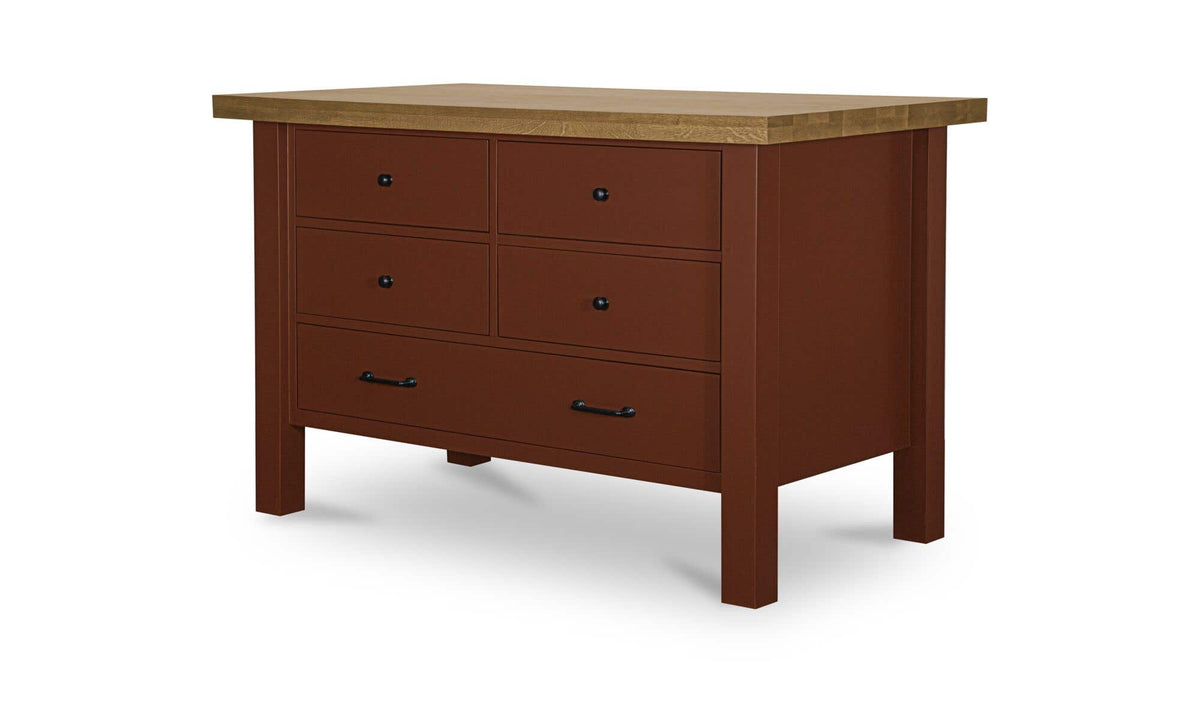 Rosemary Kitchen Island Red by Moe's Home Collection - view 4