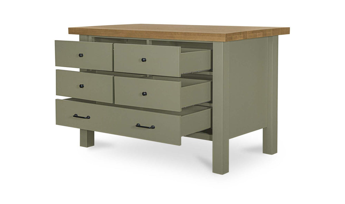 Rosemary Kitchen Island Green by Moe's Home Collection - view 5