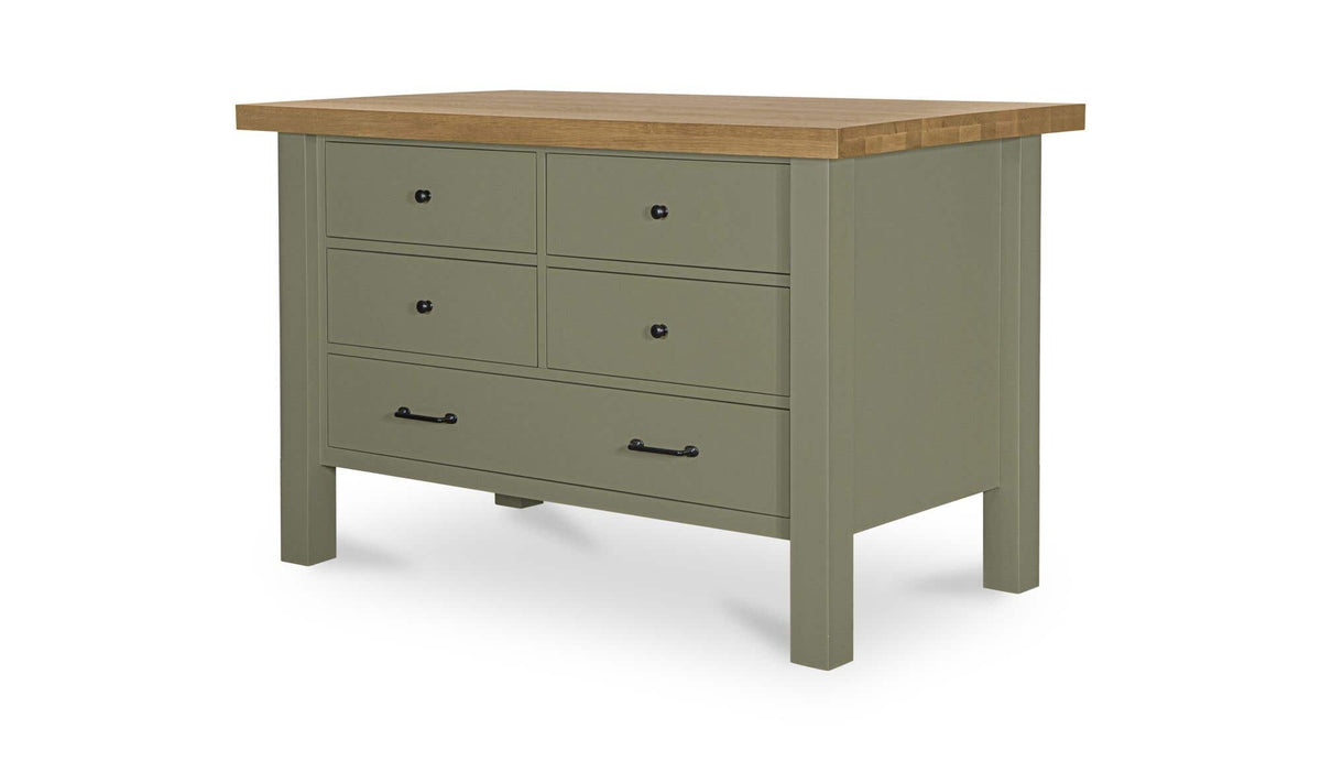 Rosemary Kitchen Island Green by Moe's Home Collection - view 4
